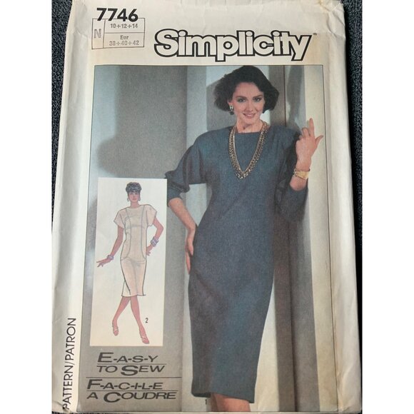 Simplicity Misses Dress Sewing Pattern sz 10 - 14 7746 - uncut - Picture 7 of 10